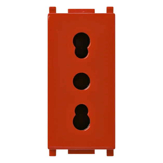 Vimar Plana 2P+E P17/11 Socket Outlet, 16A, 250V, IP20, Flush Mount