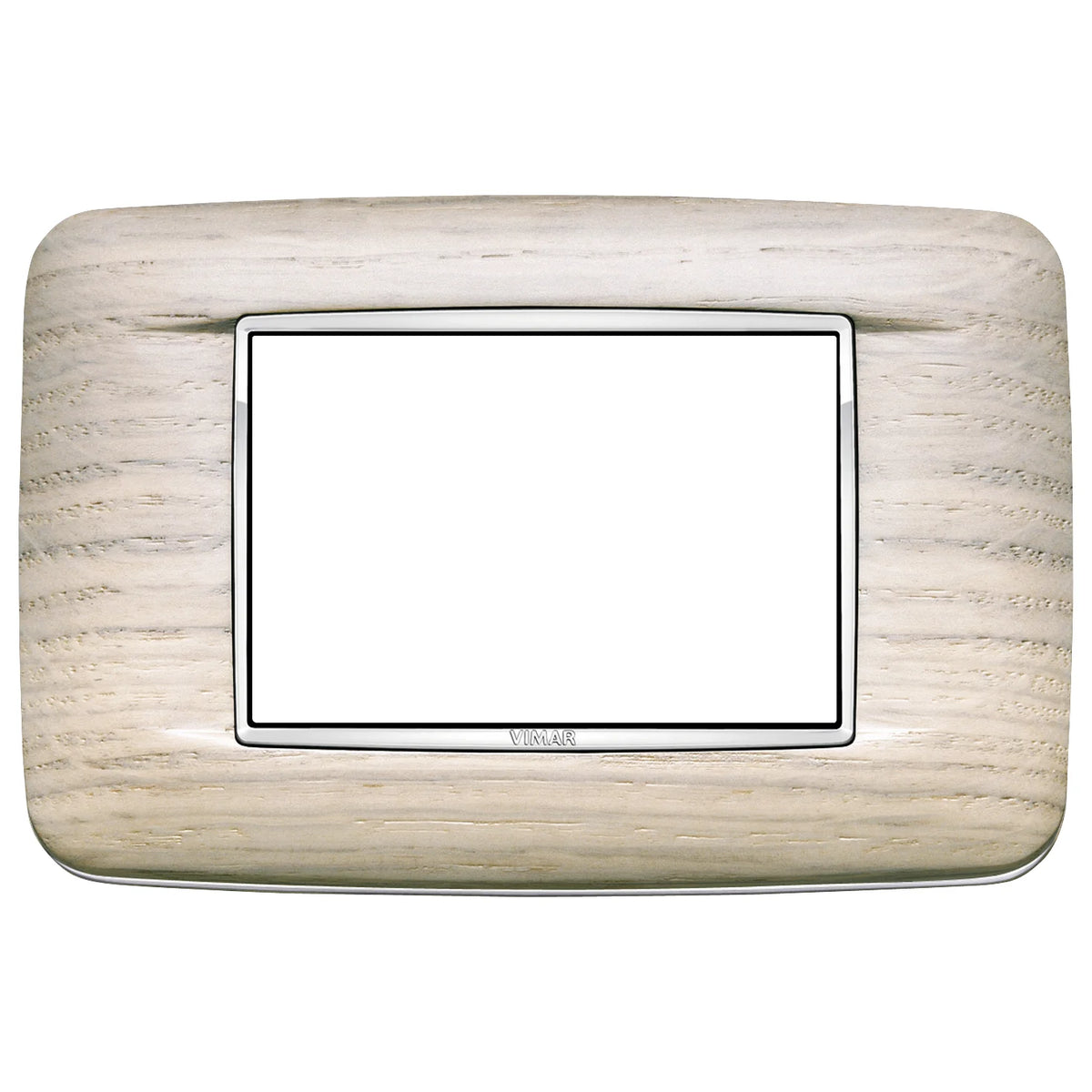Vimar Eikon 3-Module Round Cover Plate, 120 x 80 mm, For 21613 Frame