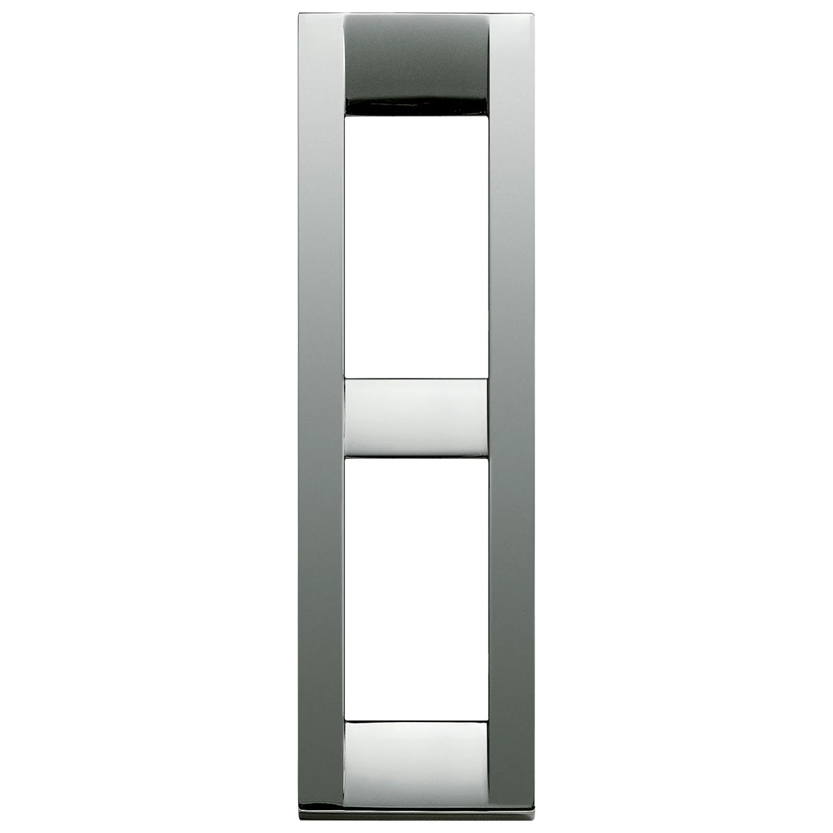 Vimar Idea Classica 2-Module Cover Plate, Die-Cast Metal, for Panel Mounting