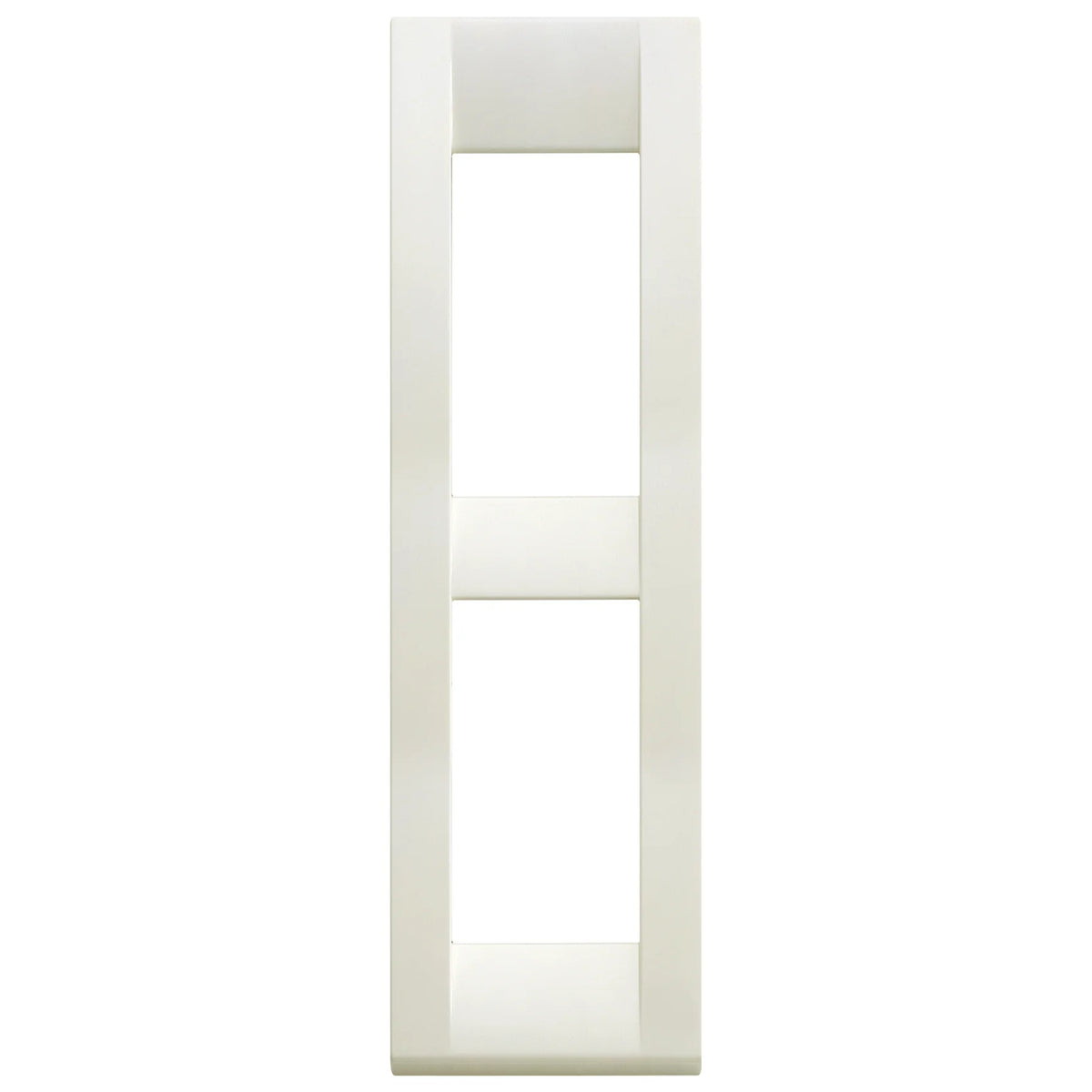 Vimar Idea Classica 2-Module Cover Plate, Die-Cast Metal, for Panel Mounting