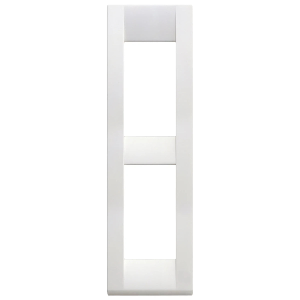 Vimar Idea Classica 2-Module Cover Plate, Die-Cast Metal, for Panel Mounting