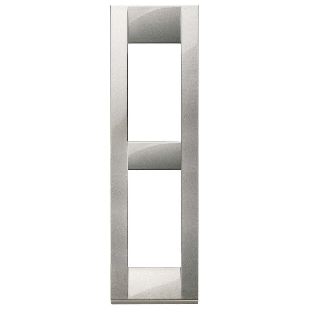 Vimar Idea Classica 2-Module Cover Plate, Die-Cast Metal, for Panel Mounting