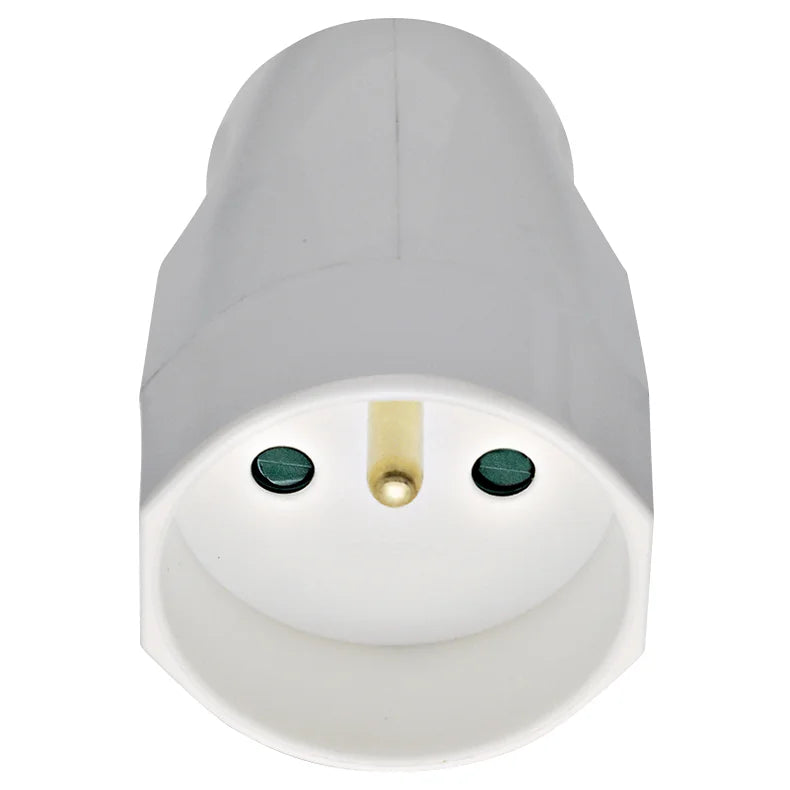 Vimar Supernova 2P+E French Axial Socket Outlet, 16A, 250V, IP20, Screw Terminal, Halogen-Free