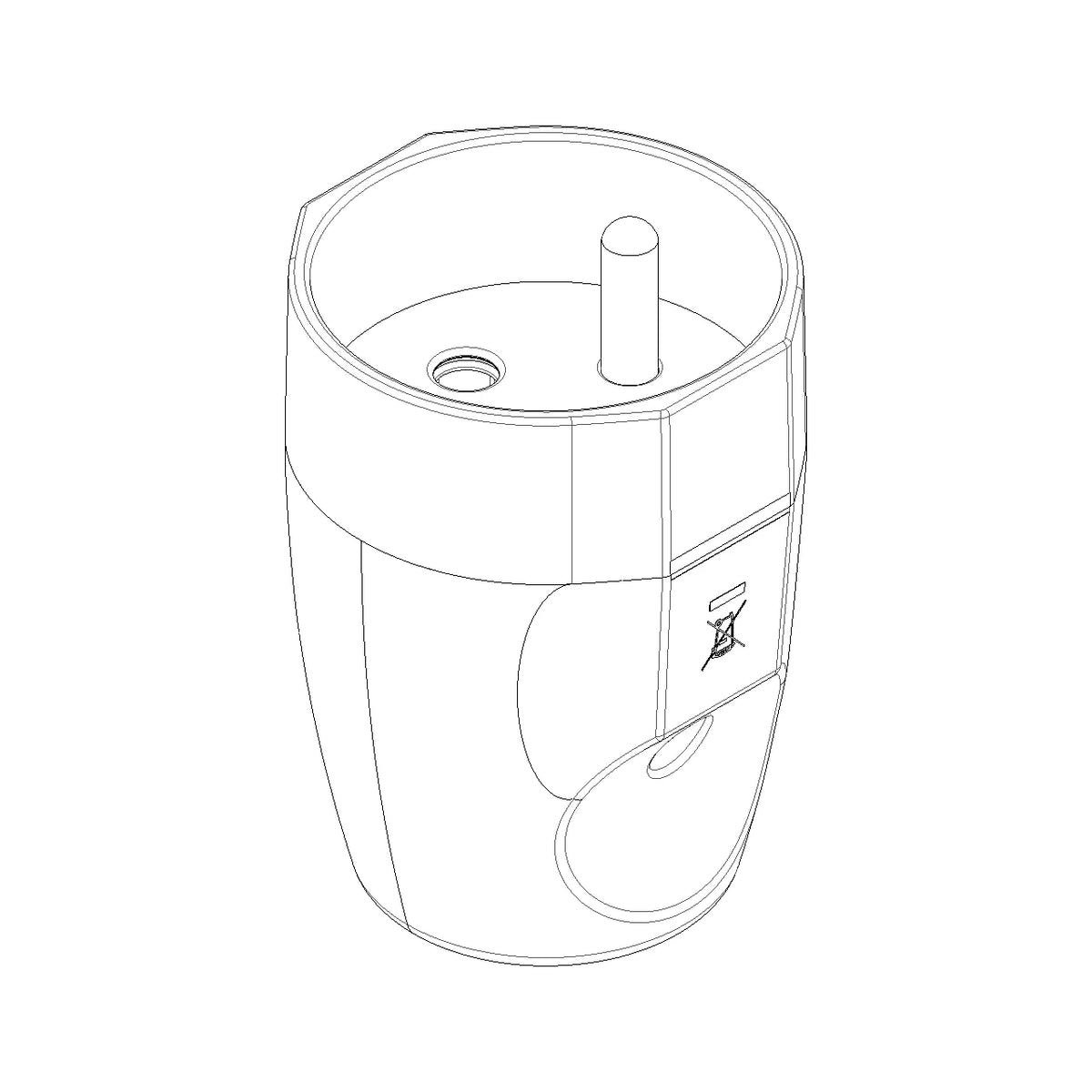 Vimar Supernova 2P+E French Axial Socket Outlet, 16A, 250V, IP20, Screw Terminal, Halogen-Free