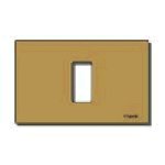Vimar 8000 1-Module Cover Plate, for 3-Module Flush Mounting Boxes, Snap-Fix