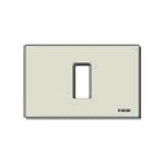 Vimar 8000 1-Module Cover Plate, for 3-Module Flush Mounting Boxes, Snap-Fix