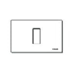 Vimar 8000 1-Module Cover Plate, for 3-Module Flush Mounting Boxes, Snap-Fix
