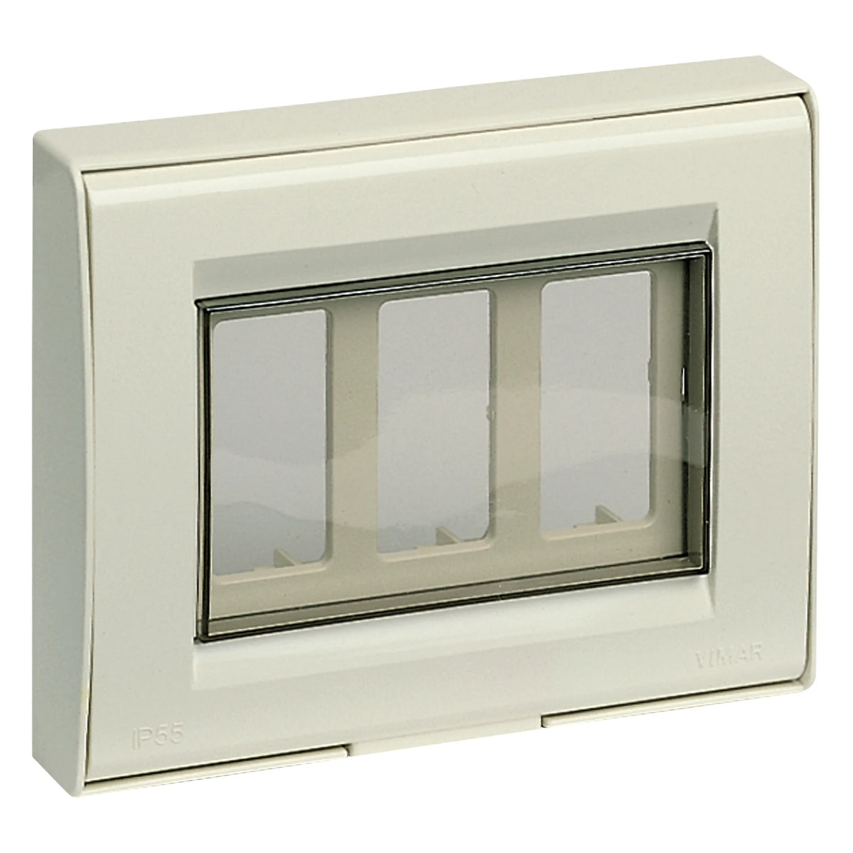 Vimar IP55 Cover Plate, For 8000 Standard Modules, 3-Module