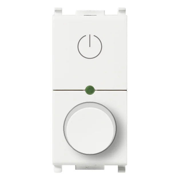 Vimar Plana Universal MASTER Rotary Dimmer, 230V, 50Hz, Phase-Cutting, Flush Mount, IP40