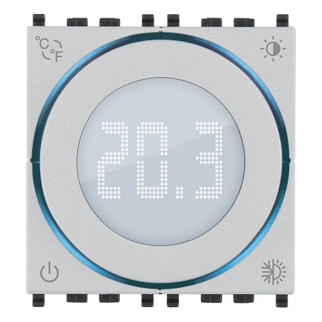 Vimar Dial Thermostat, For Eikon, Arké, Plana, 100-240V, 2 Modules