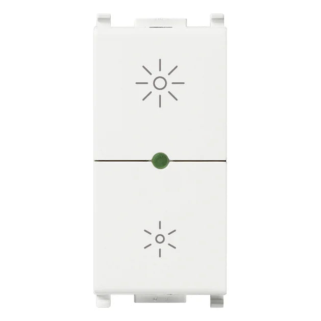 Vimar Plana Universal MASTER Dimmer, Phase-Cutting, IP40, Push Button Control, Flush Mount