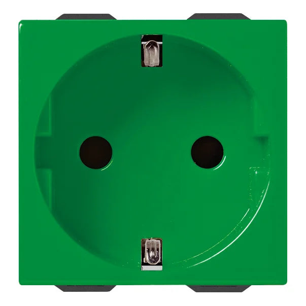 Vimar Neve Up German Standard SICURY Socket Outlet, 2P+E, 16A, 250V, 2 Modules