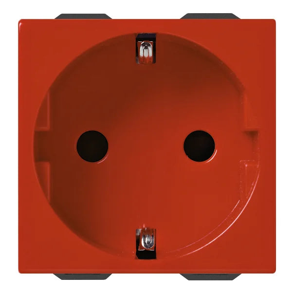 Vimar Neve Up German Standard SICURY Socket Outlet, 2P+E, 16A, 250V, 2 Modules