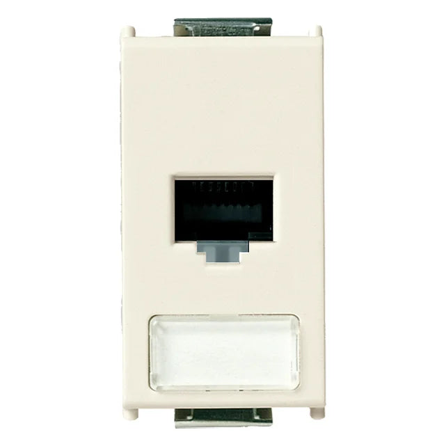 Vimar 8000 Series RJ45 Netsafe Outlet, T568A/B Universal Wiring