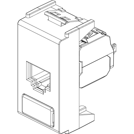 Vimar 8000 Series RJ45 Netsafe Outlet, T568A/B Universal Wiring