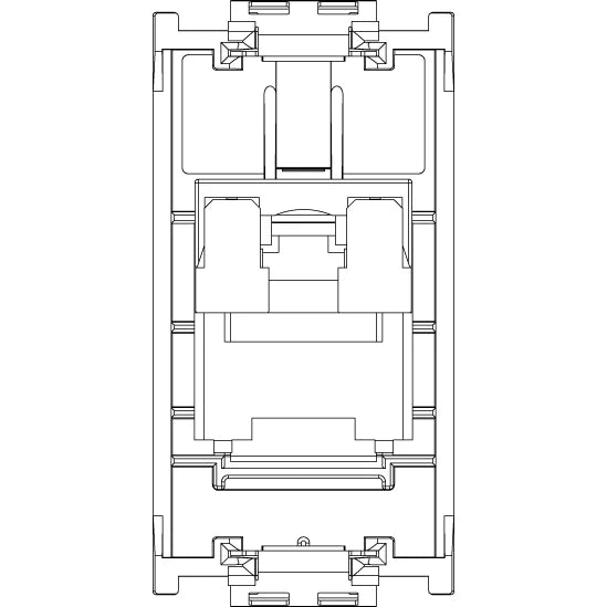 Vimar 8000 Series RJ45 Netsafe Outlet, T568A/B Universal Wiring