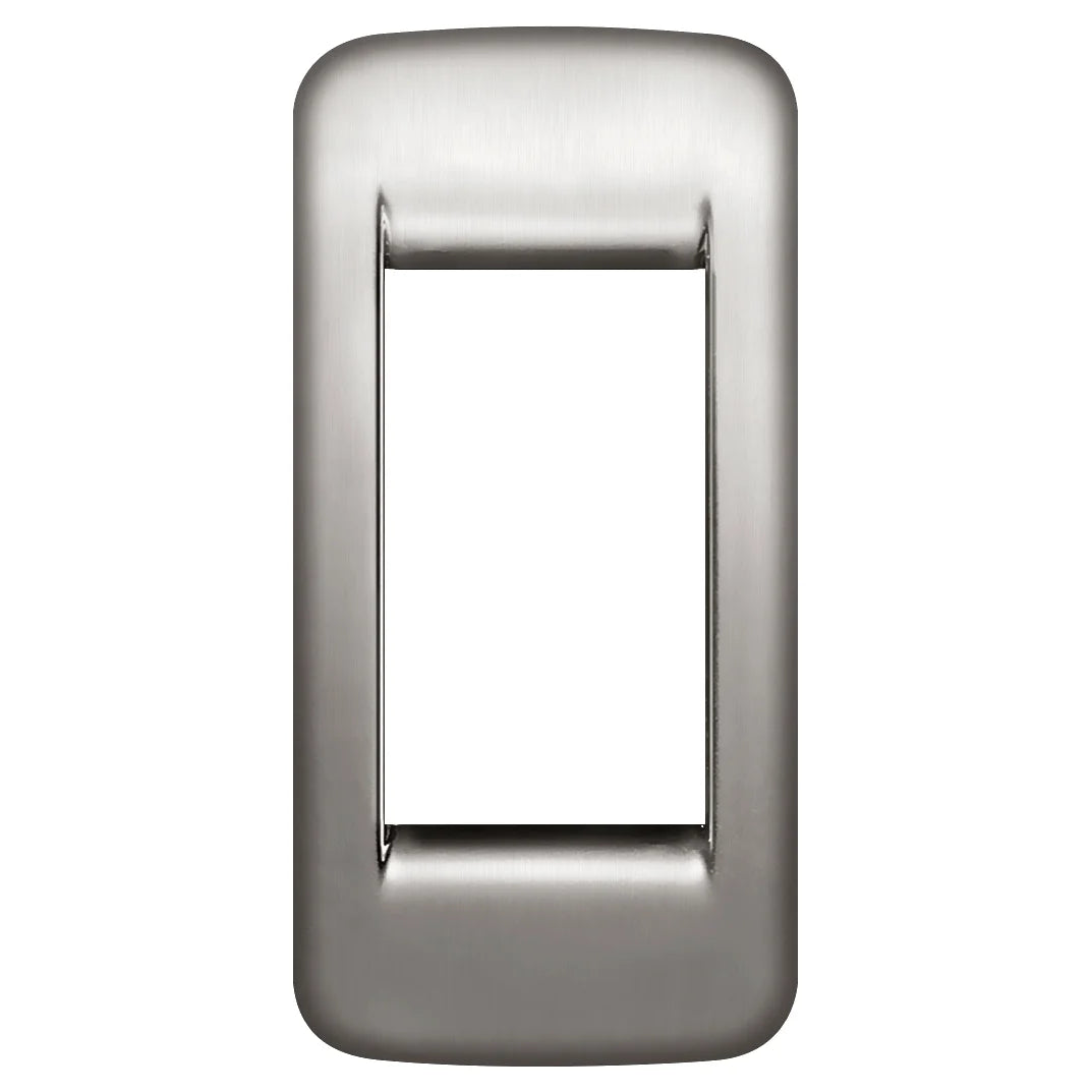 Vimar Idea Rondò Cover Plate, 1-Module, Die-Cast Metal, Panel Mount