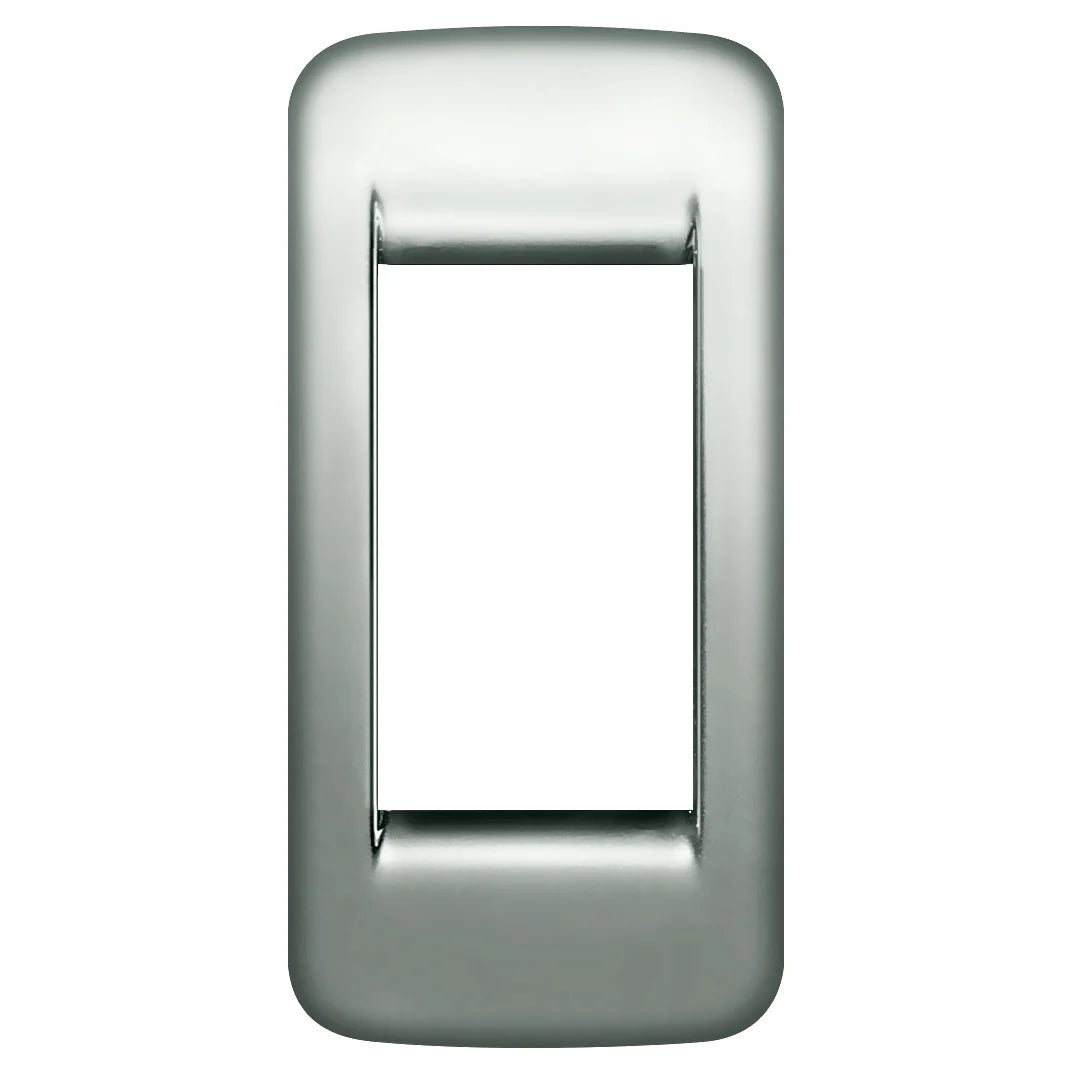 Vimar Idea Rondò Cover Plate, 1-Module, Die-Cast Metal, Panel Mount