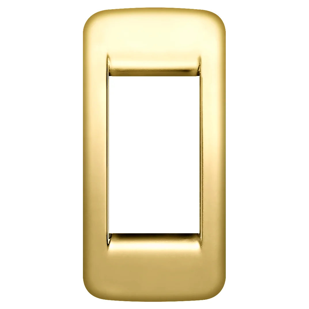 Vimar Idea Rondò Cover Plate, 1-Module, Die-Cast Metal, Panel Mount