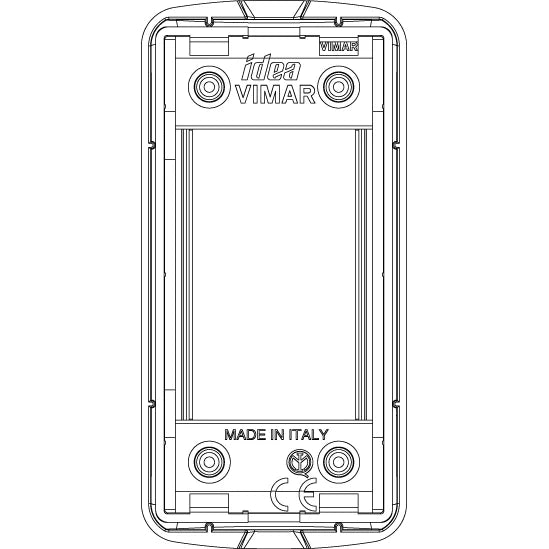 Vimar Idea Rondò Cover Plate, 1-Module, Die-Cast Metal, Panel Mount