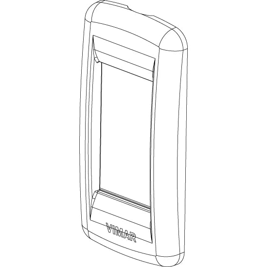 Vimar Idea Rondò Cover Plate, 1-Module, Die-Cast Metal, Panel Mount