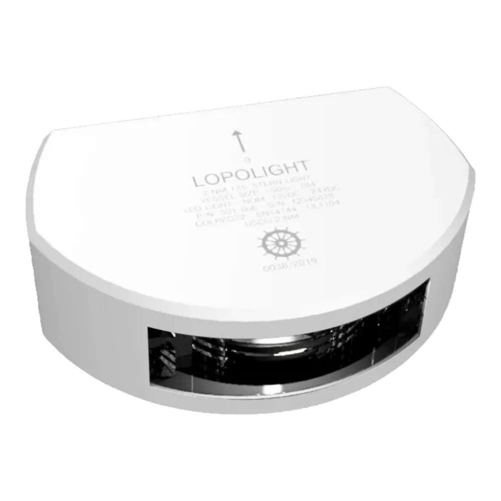 Lopolight LED Stern Navigation Light, 3 NM, 10-32VDC, IP68