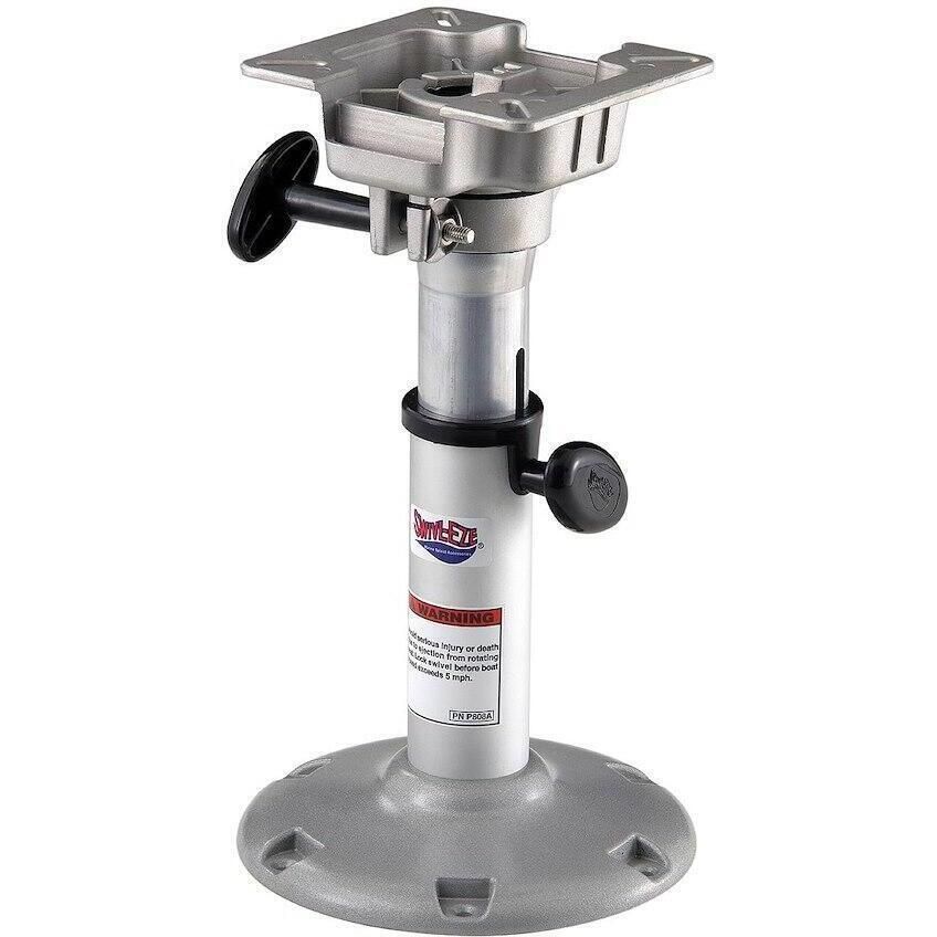 Attwood Marine LakeSport 238 Adjustable Bell Pedestal with Seat Mount, 14-20 in, 2-3/8 in Post