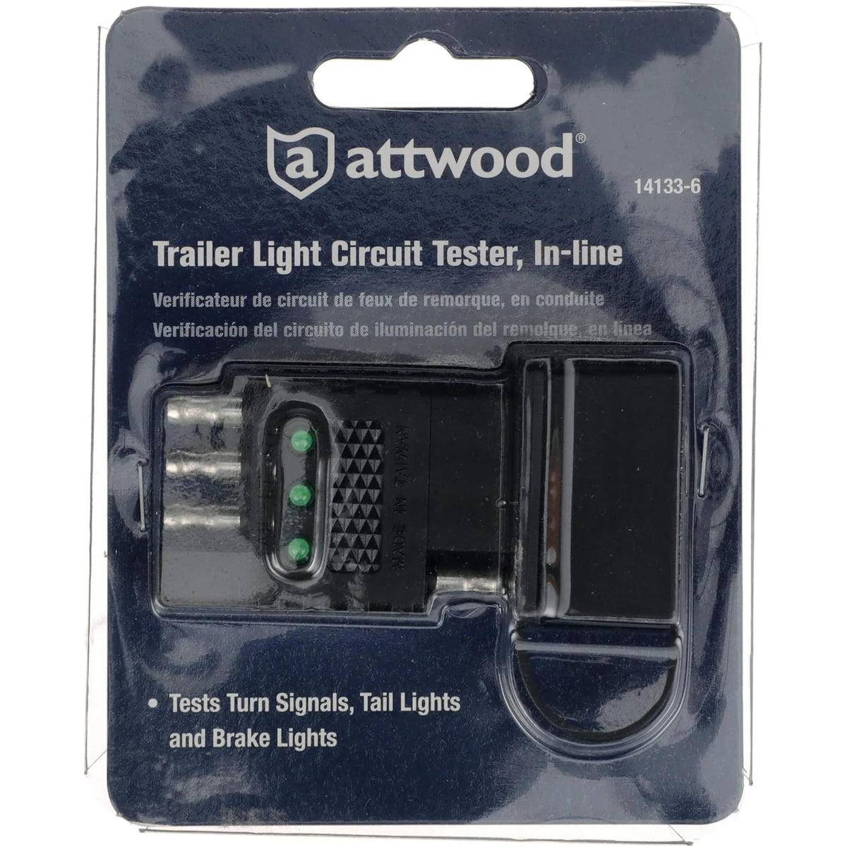 Attwood Marine Trailer Light Circuit Tester, Inline, 4-Way