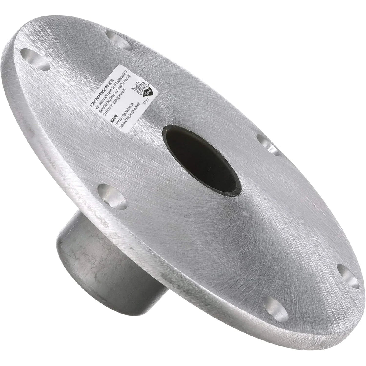 Attwood Marine Snap-Lock Seat Base Plate, For 1.77 in Posts, 9 in Round, Aluminum