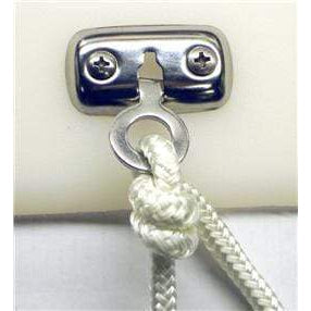 Attwood Marine Mooring Fender Lock Kit, Stainless Steel, Flush-Mount, For 1/2 in Fender Lines, 2pk