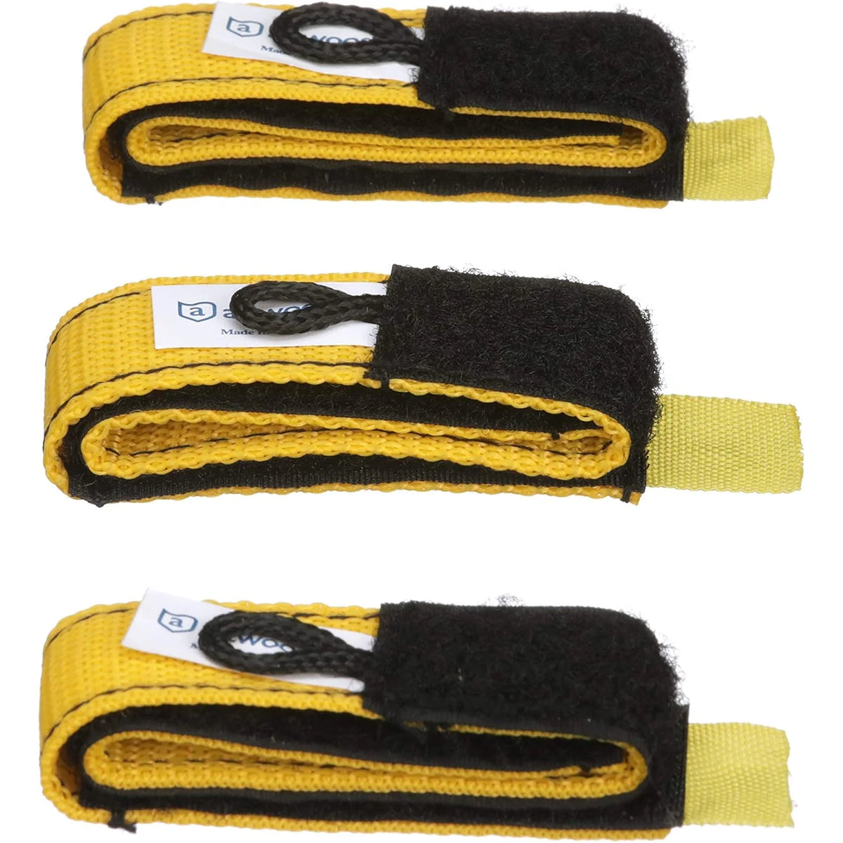 Attwood Marine Rope Wraps, 1 in x 12 in, 3pk, Hook-and-Loop