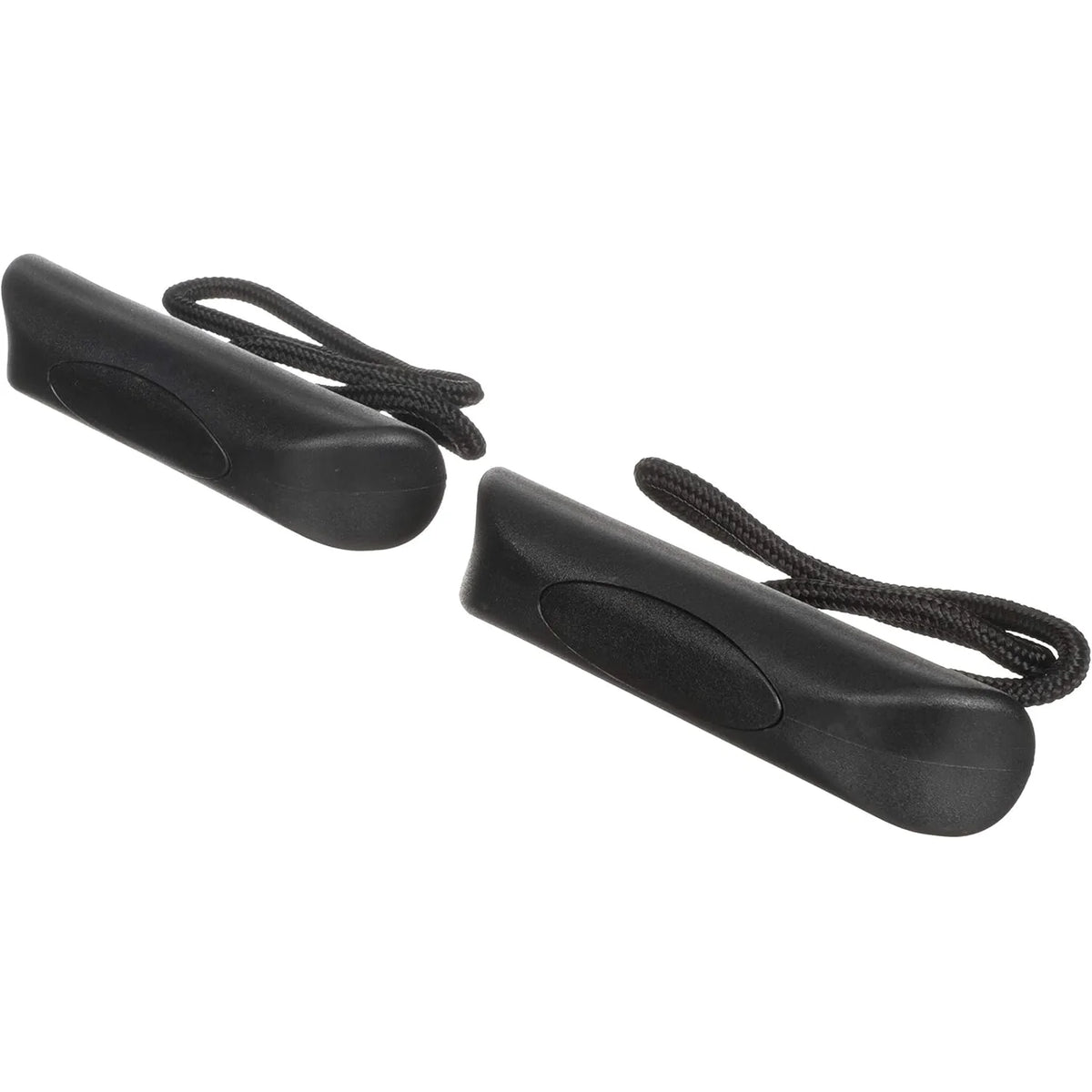 Attwood Marine Kayak Handle Replacement Set, Pair, Black Plastic, Braided Rope