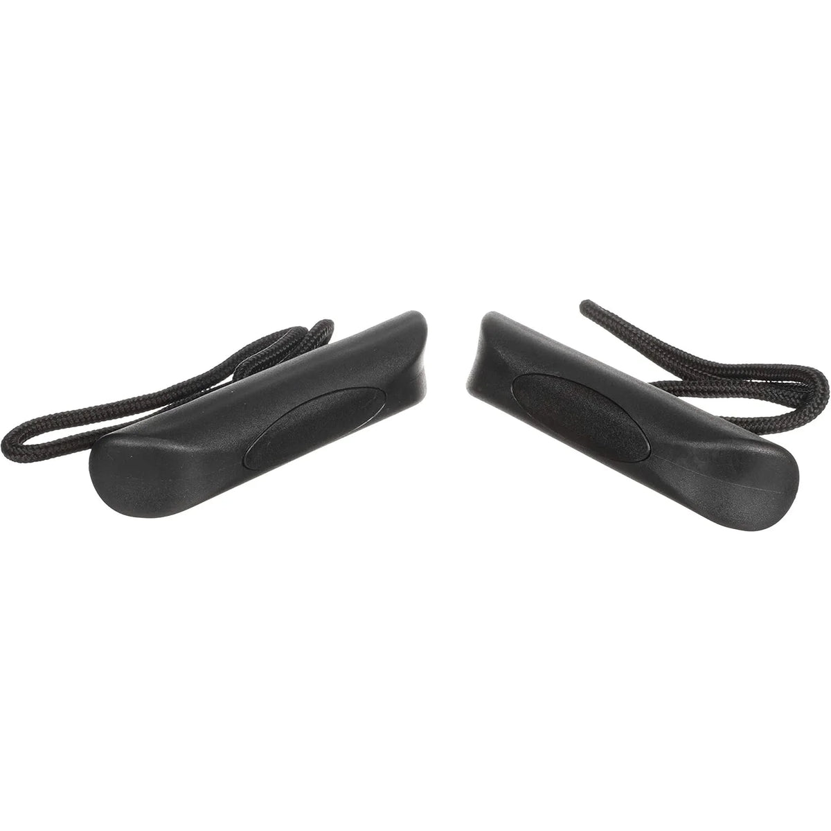 Attwood Marine Kayak Handle Replacement Set, Pair, Black Plastic, Braided Rope