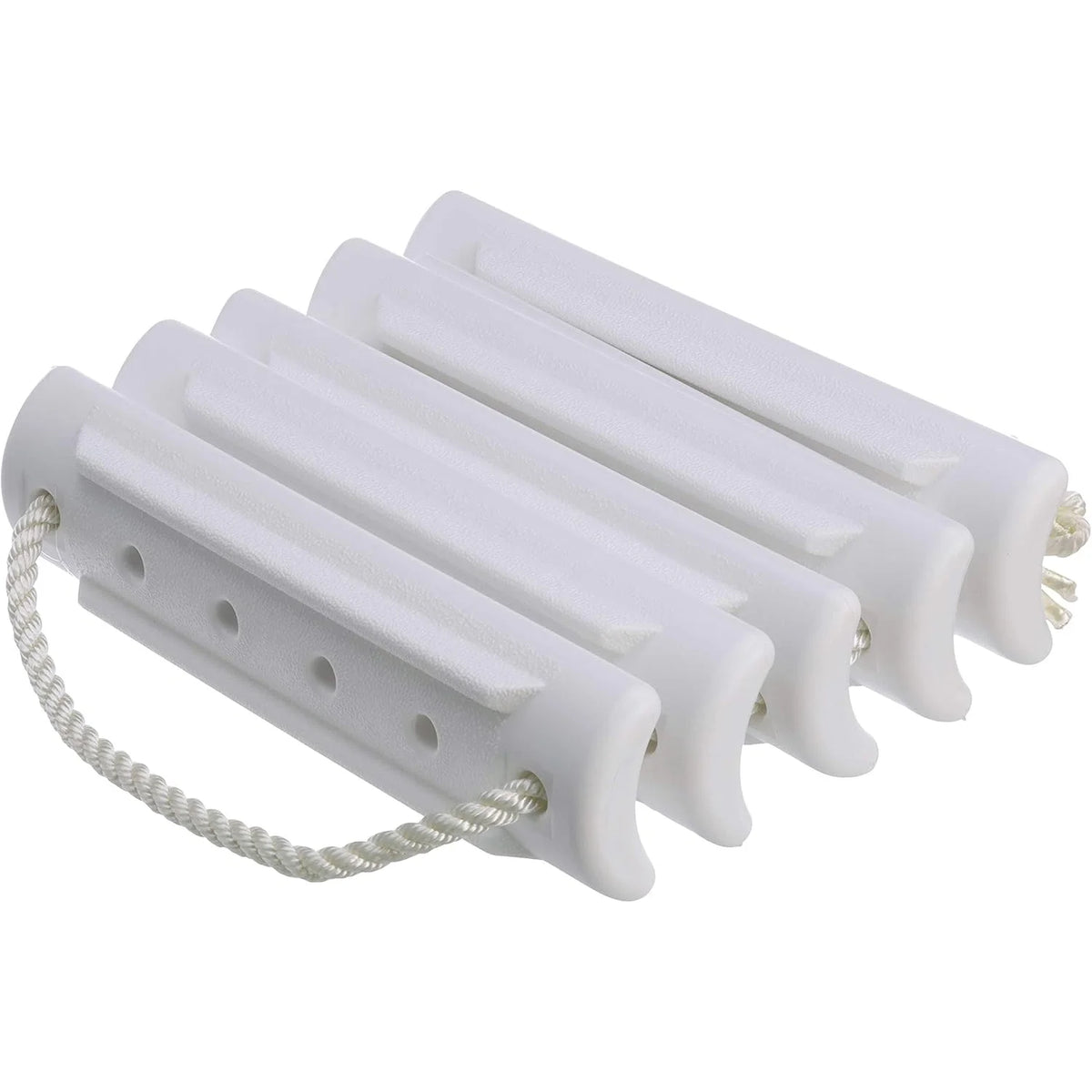 Attwood Marine Rope Ladder, 5-Step, 11-3/4 in Blow-Molded Steps, Cleat or Railing Mount, Fold-Flat