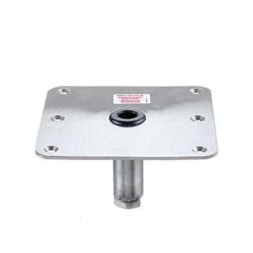 Attwood Marine SWIVL-EZE Lock'N-Pin Pedestal Kit, 3/4 in System, 13 in Post, 7 x 7 in Stainless Steel Threaded Base Plate