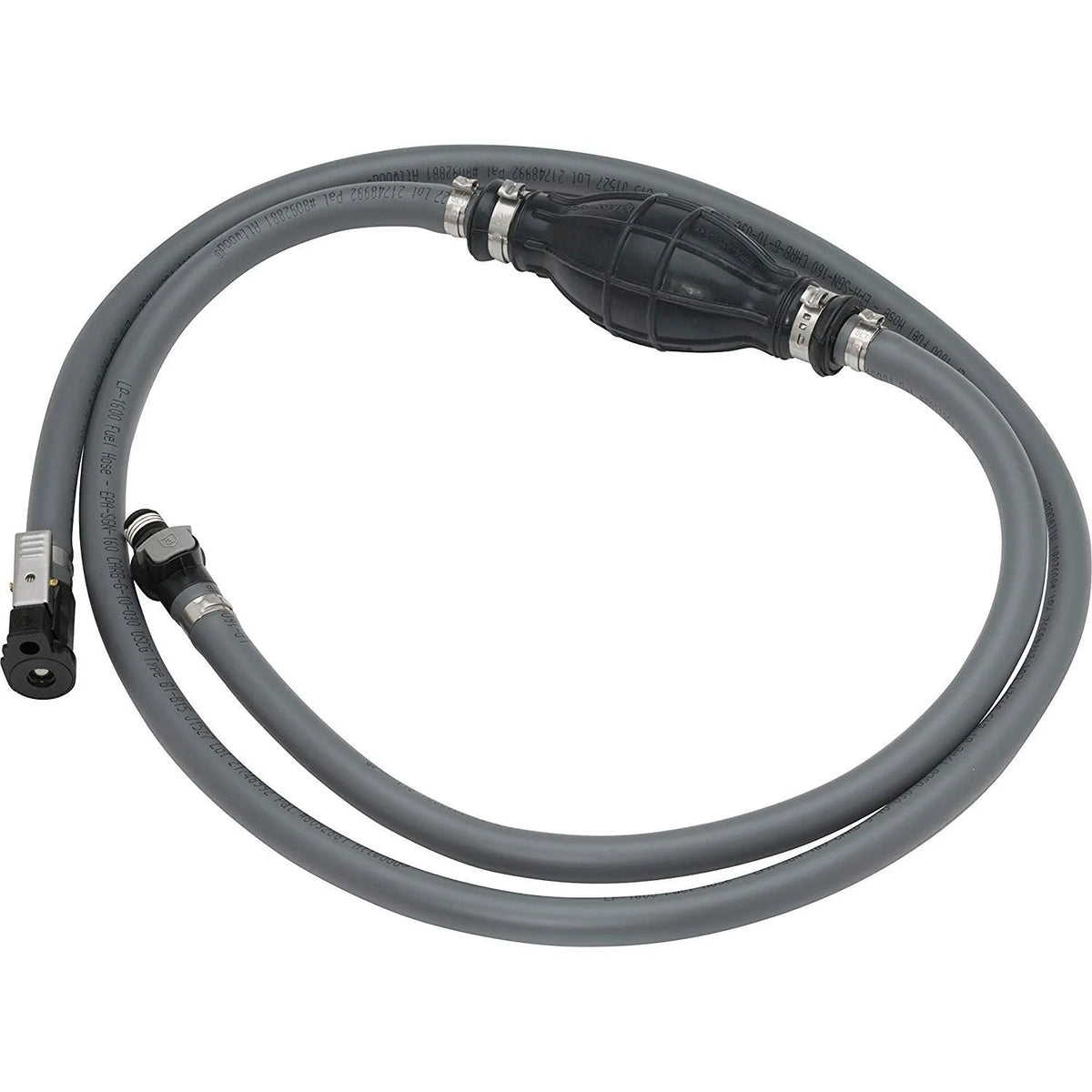 Attwood Marine Yamaha Fuel Line Kit, 6 ft x 3/8 in, Universal Sprayless Connector, Low-Permeation Primer Bulb, Ethanol Compatible