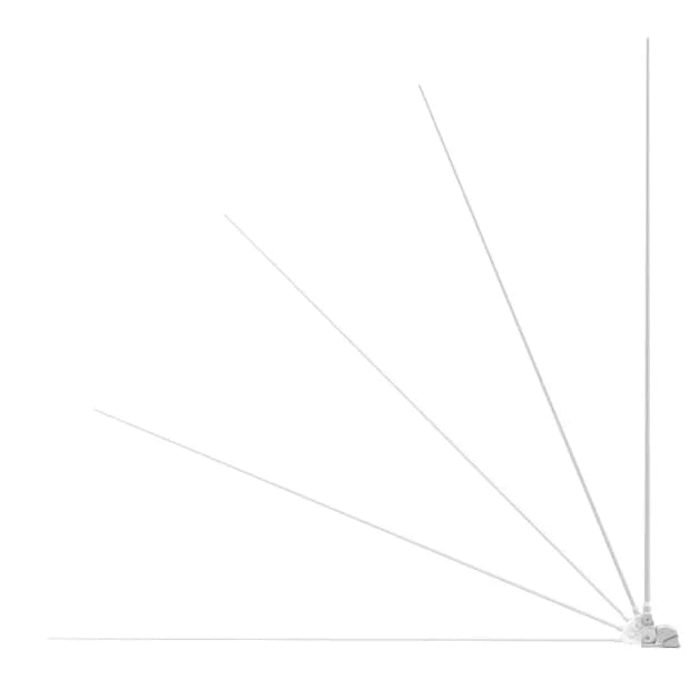 Attwood Marine PowerBase Powered Fold-Down Antenna Base, For 1 in-14 Threaded VHF Antennas, Up to 8 ft