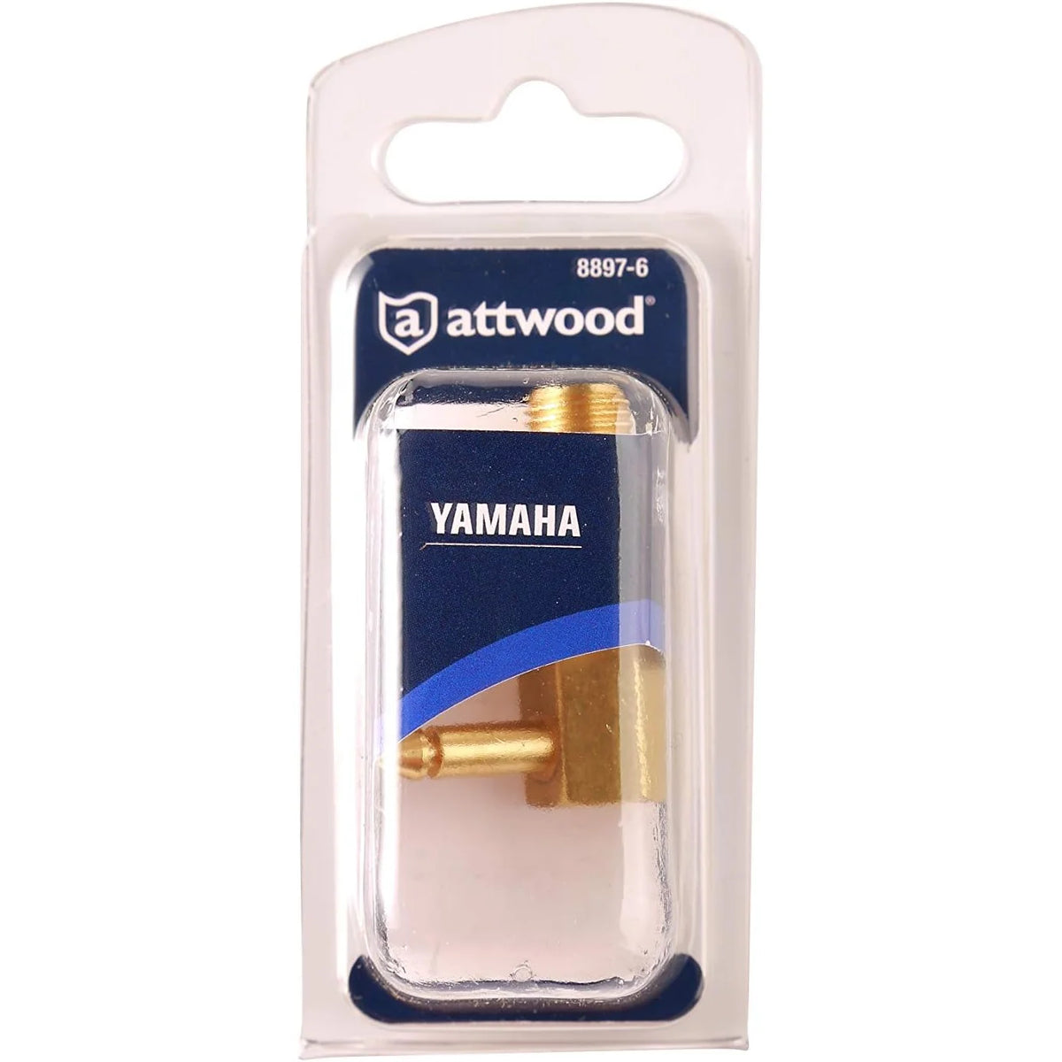 Attwood Marine Fuel Tank Fitting, For Yamaha, 1/4 in NPT Male, Brass