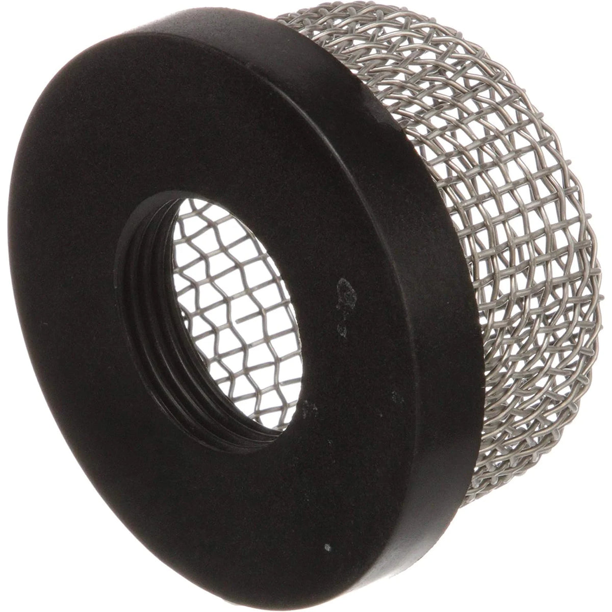 Attwood Marine Mesh Strainer, For 3/4 in Aerator Inlet and 3886-1 Thru-Hull, Stainless Steel Mesh, Black PVC Base