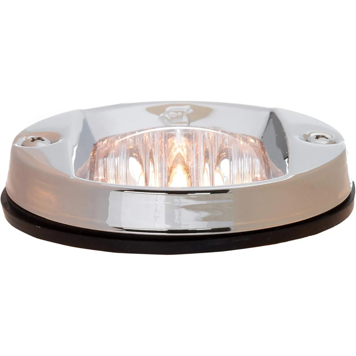 Attwood Marine Vertical Round Flush Mount Transom Light, 2-Mile Visibility, 3 in, 304 Stainless Steel