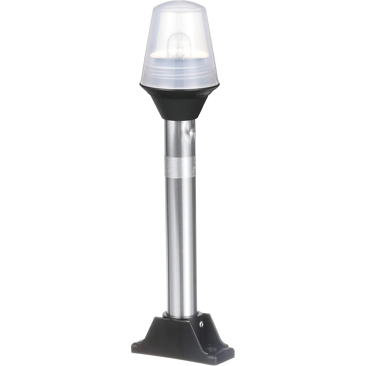 Attwood Marine All-Round Fixed Base Pole Light, 8 in, 2-Mile, 360°, Black Composite Base