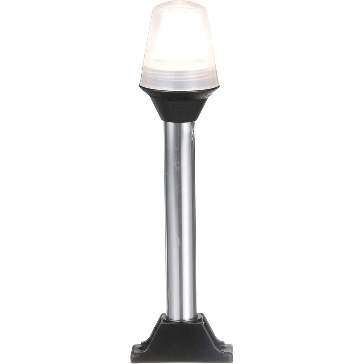 Attwood Marine All-Round Fixed Base Pole Light, 8 in, 2-Mile, 360°, Black Composite Base