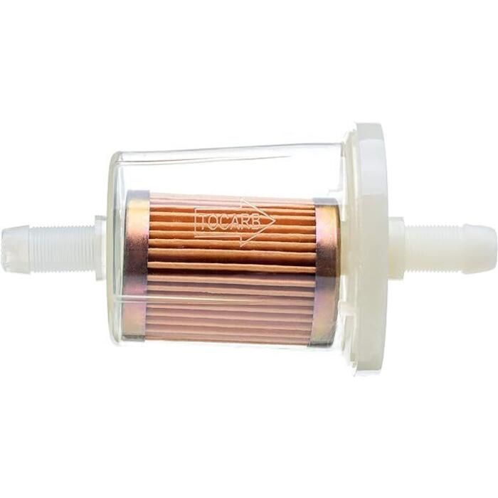 Attwood Marine Outboard Fuel Filter, 3/8 in Lines, 40 Micron, Clear Body