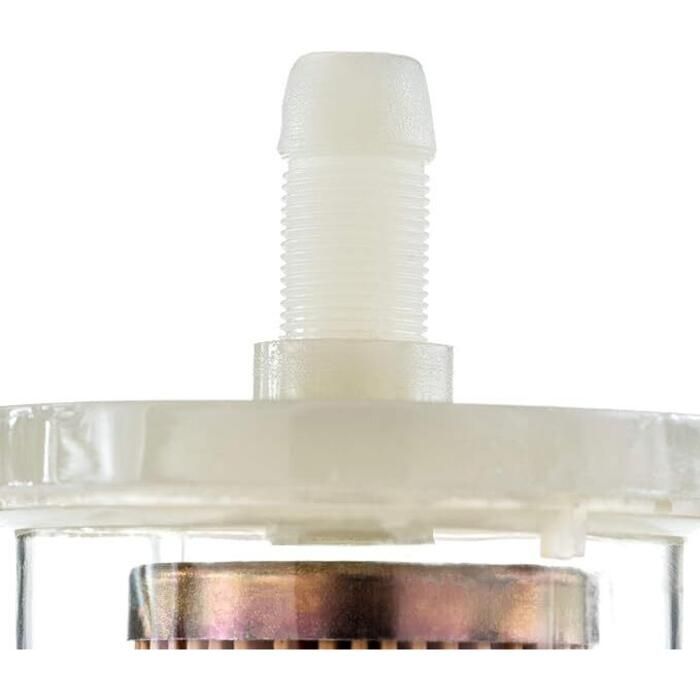 Attwood Marine Outboard Fuel Filter, 3/8 in Lines, 40 Micron, Clear Body