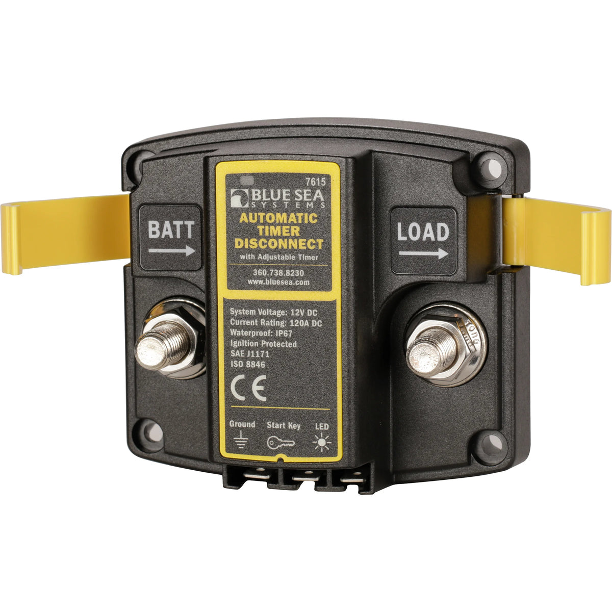 Blue Sea Systems ATD Automatic Timer Disconnect, 12V, 120A, IP67, Low Voltage Disconnect