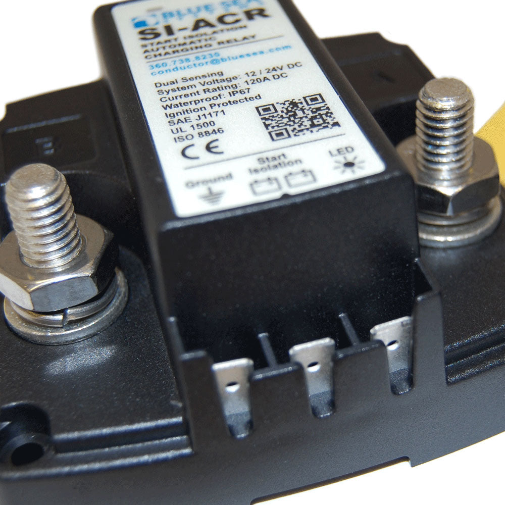 Blue Sea Systems SI-Series Automatic Charging Relay, 120A, 12V/24V, IP67, Ignition Protected