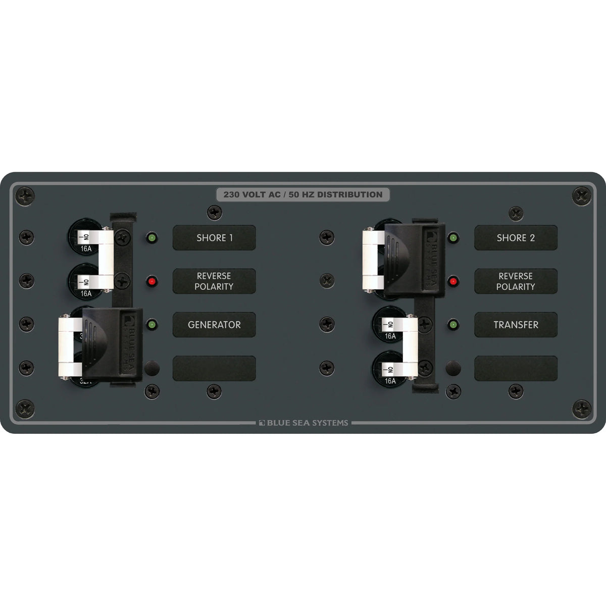 Blue Sea Systems AC Toggle Source Selector, 3 Source, 230V, 50A Max