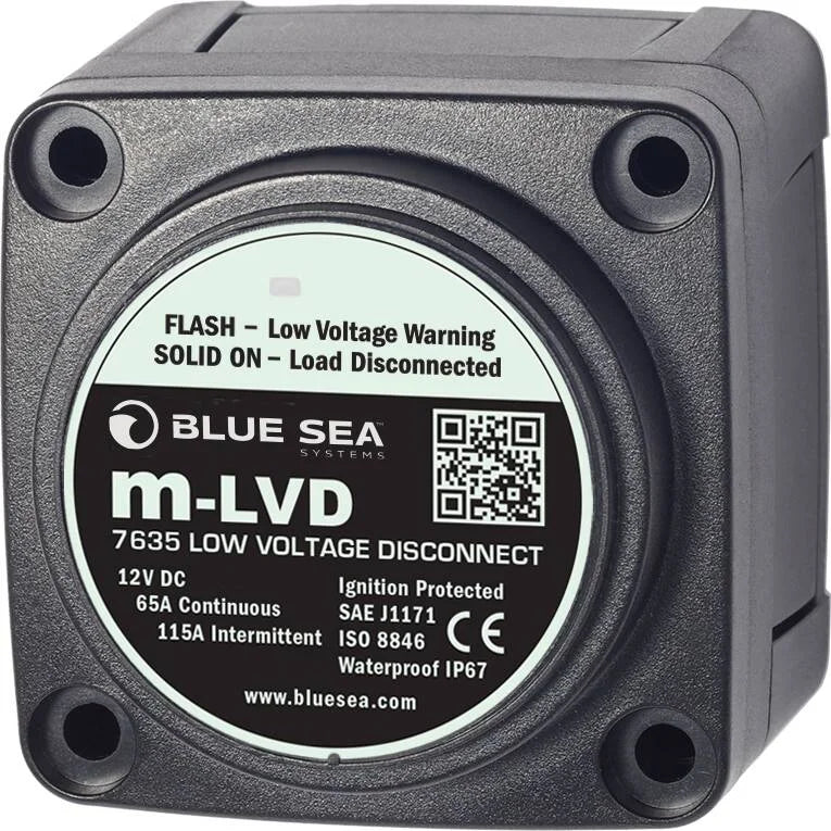Blue Sea Systems m-LVD Low Voltage Disconnect, 12V, 65A, IP67