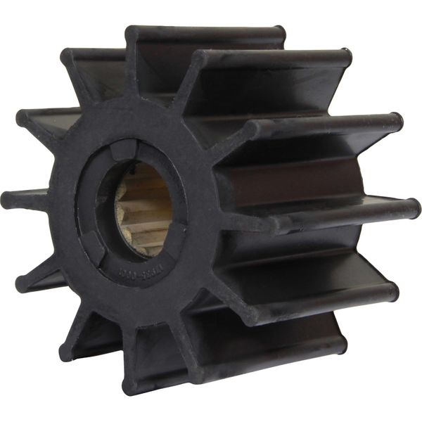Jabsco Impeller Kit, Spline Drive, 3-3/4 in x 2-1/2 in x 1 in, 12-Blade, Neoprene, Brass Insert