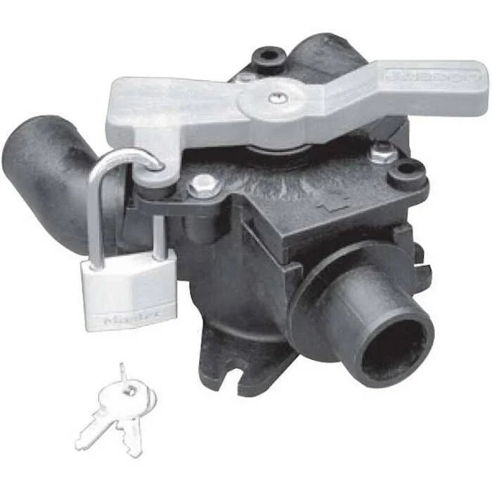 Jabsco Waste Diverter Y-Valve, 1-1/2 in Ports, 1 in Inlet